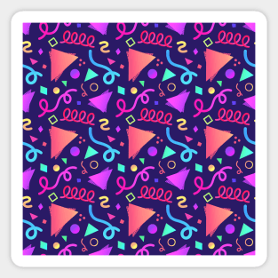 Arcade Carpet Pattern - Purple Party Sticker